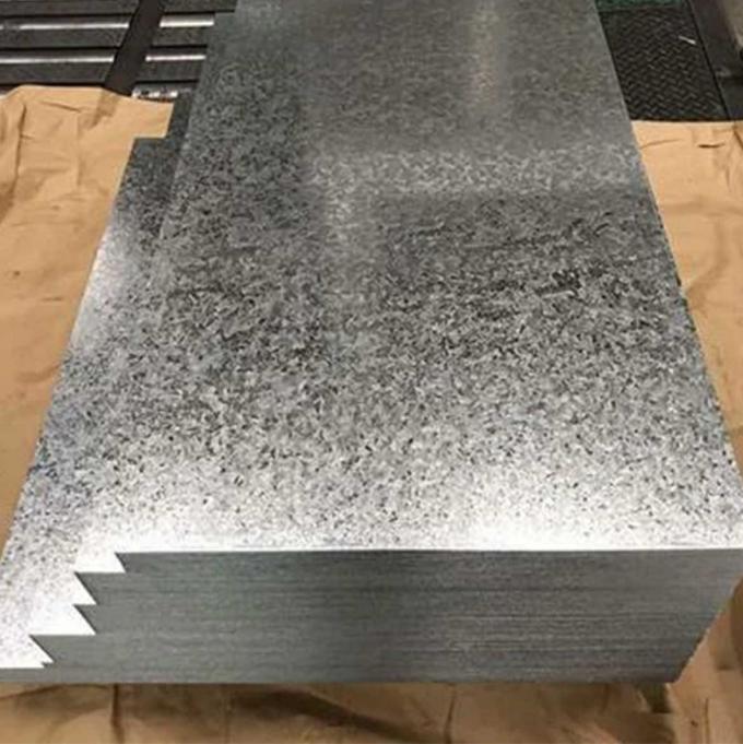 la grande paillette a galvanisé le plat de tôle d'acier
